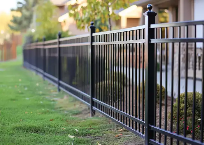 A vertical aluminium fence built by Elite Fencing Redcliffe securing a property in North Brisbane